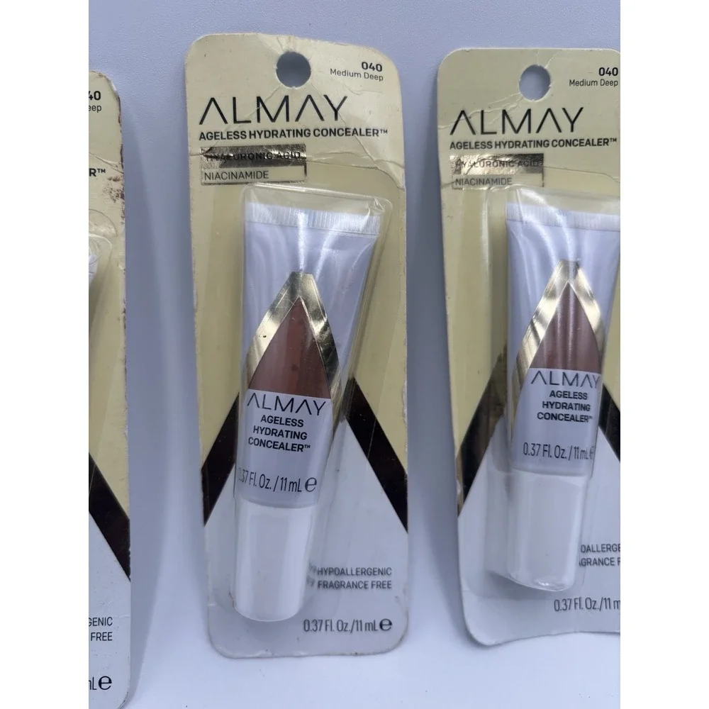 4 Almay Ageless Hydrating Concealer Sealed 0.37 fl oz‎ Each 040 - Medium Deep